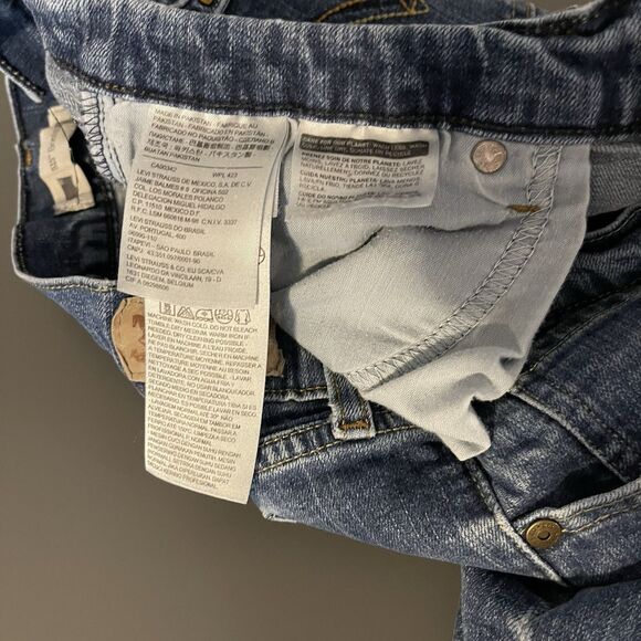 Levi’s 515 Bootcut Medium Wash Mid Rise Size 12M 31x30 Western Detailed Pockets - Picture 9 of 12